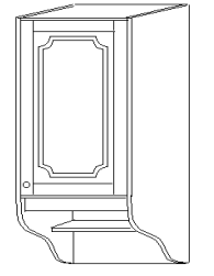 Шкаф 40 навесной (1 дверь, дерево) Скайда 1 Шкаф 40 навесной (1 дверь, дерево) Скайда 1
