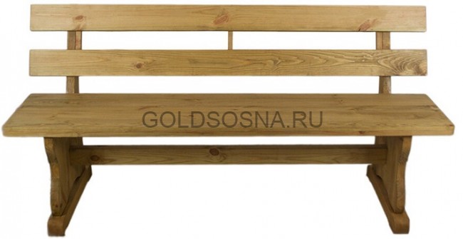Лавка монастырская со спинкой Лавка монастырская со спинкой