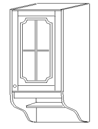 Шкаф 40 навесной (1 дверь, стекло) Скайда 1 Шкаф 40 навесной (1 дверь, стекло) Скайда 1