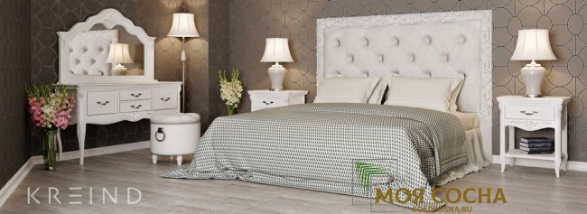 Прикроватная тумба Silvery Rome 3 ящика малая Прикроватная тумба Silvery Rome 3 ящика малая