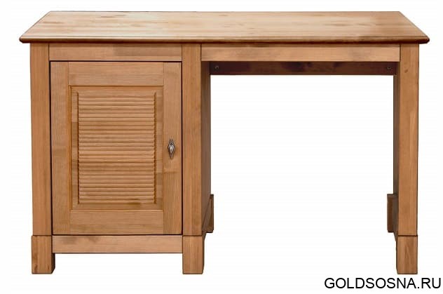 Стол письменный Рауна 10 1-тумбовый (бейц/масло) Стол письменный Рауна 10 1-тумбовый (бейц/масло)