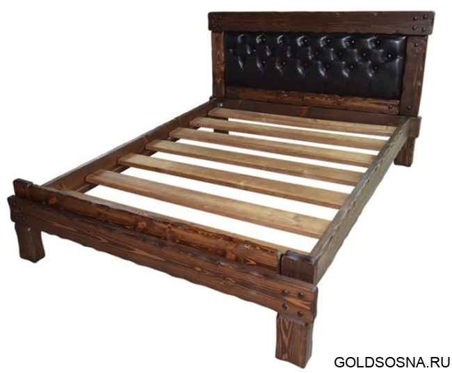 Кровать Купец 3 с мягкой спинкой (каретная стяжка) Кровать Купец 3 с мягкой спинкой (каретная стяжка)