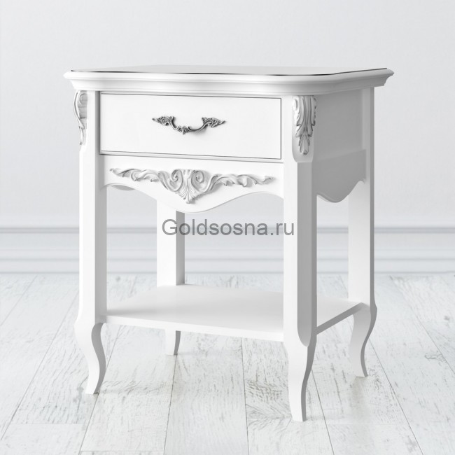 Прикроватная тумба 1 ящик Silvery Прикроватная тумба 1 ящик Silvery