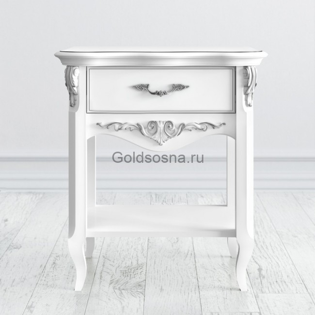 Прикроватная тумба 1 ящик Silvery Прикроватная тумба 1 ящик Silvery
