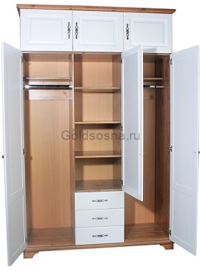 Шкаф Брусно 3-ств с ящиком