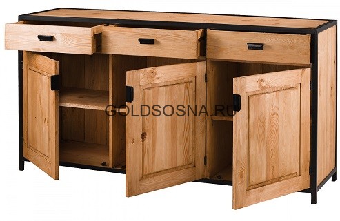 Тумба 3 двери, 3 ящика Лофт Сити