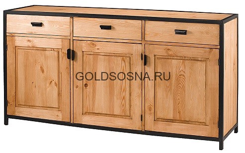 Тумба 3 двери, 3 ящика Лофт Сити