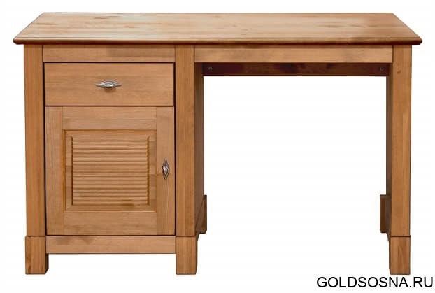 Стол письменный Рауна 11 1-тумбовый (бейц/масло) Стол письменный Рауна 11 1-тумбовый (бейц/масло)