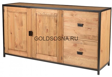 Тумба 2 двери, 2 ящика Лофт Сити