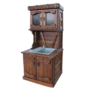 Буфет с мойкой и элементами ковки Буфет с мойкой и элементами ковки