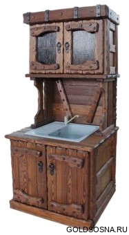 Буфет с мойкой и элементами ковки