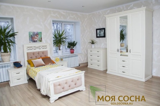 Шкаф 3-х ств. распашной (штанга слева) Верона