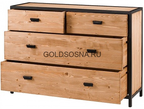 Комод 2+2 (4 ящика) Лофт Сити