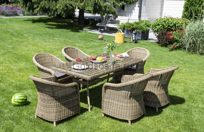 Обеденная группа Эспрессо, соломенный цвет