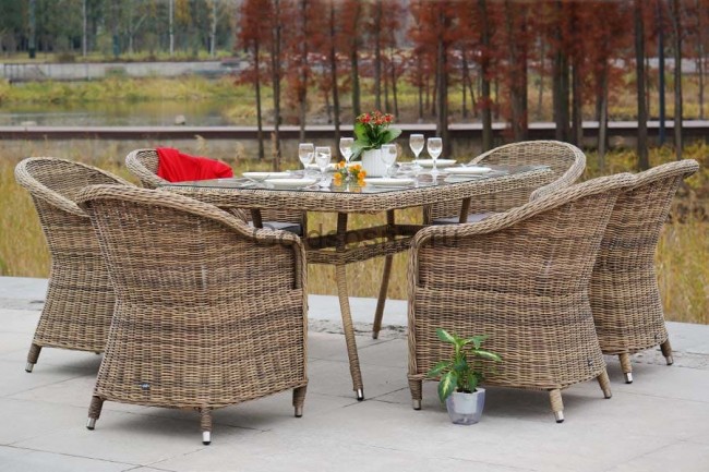 Обеденная группа Эспрессо, соломенный цвет