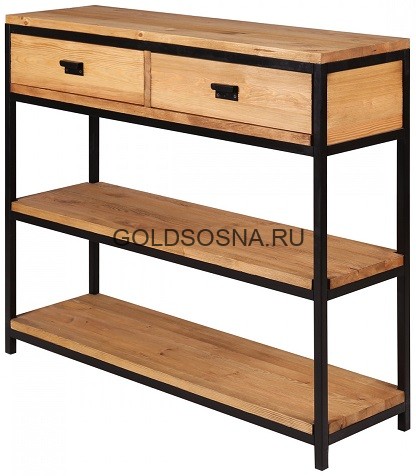 Консоль 2 ящика Лофт Сити