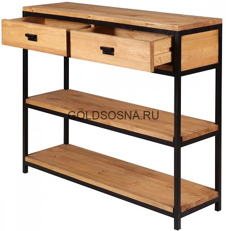 Консоль 2 ящика Лофт Сити