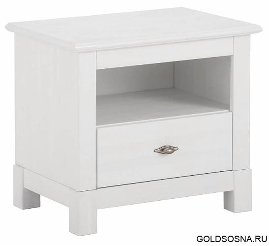 Тумба прикроватная Рауна 01 (белый воск УКВ) Тумба прикроватная Рауна 01 (белый воск УКВ)