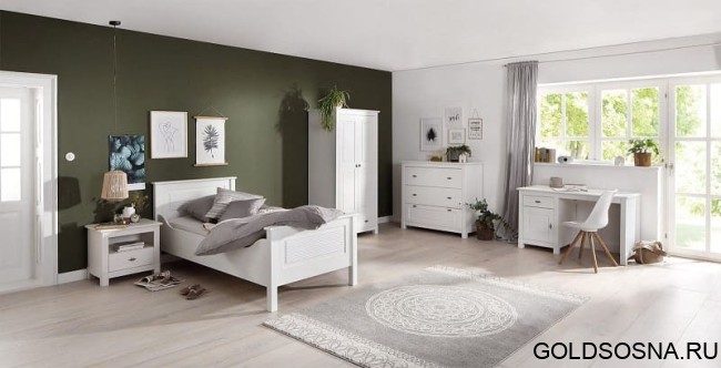 Тумба прикроватная Рауна 01 (белый воск УКВ) Тумба прикроватная Рауна 01 (белый воск УКВ)