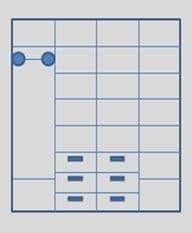 Шкаф 4-х ств. распашной (штанга слева) Верона