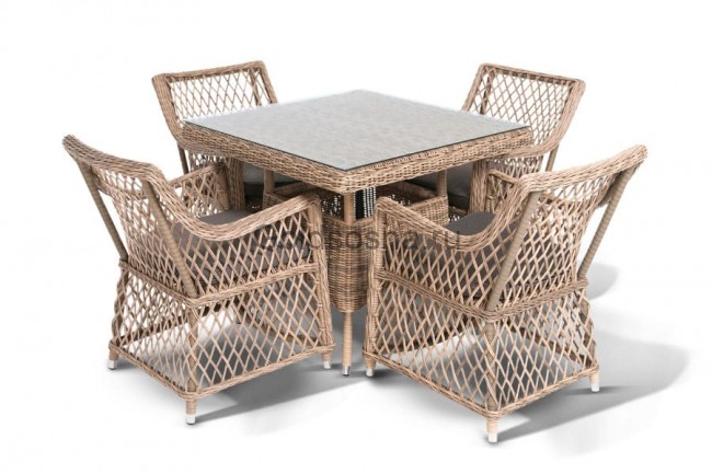 Обеденная группа Айриш, соломенный цвет Обеденная группа Айриш, соломенный цвет