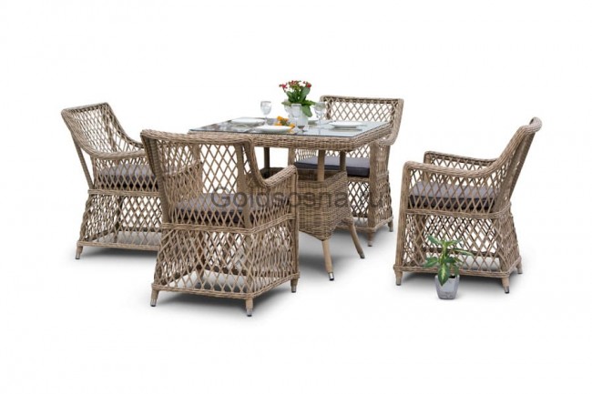 Обеденная группа Айриш, соломенный цвет Обеденная группа Айриш, соломенный цвет