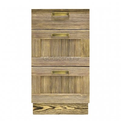 ШКАФ-СТОЛ "КАНТРИ" (450) (С 3-МЯ ЯЩИКАМИ) (БРАШ)