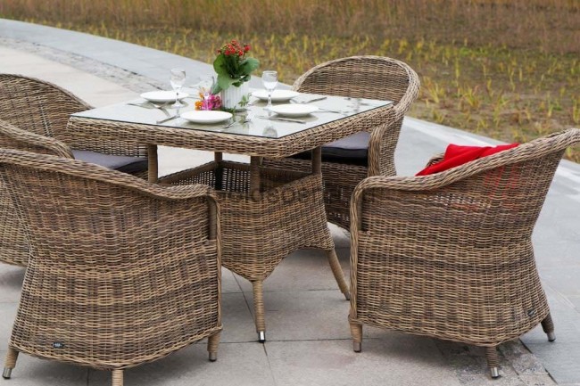 Обеденная группа Фредо, соломенный цвет