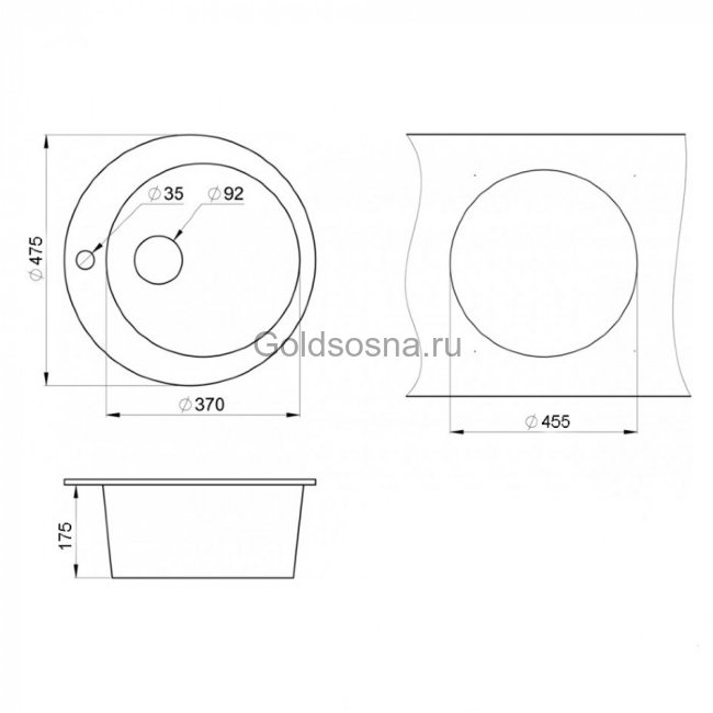 Кухонная мойка GRANULA 4801 (450) Кухонная мойка GRANULA 4801 (450)