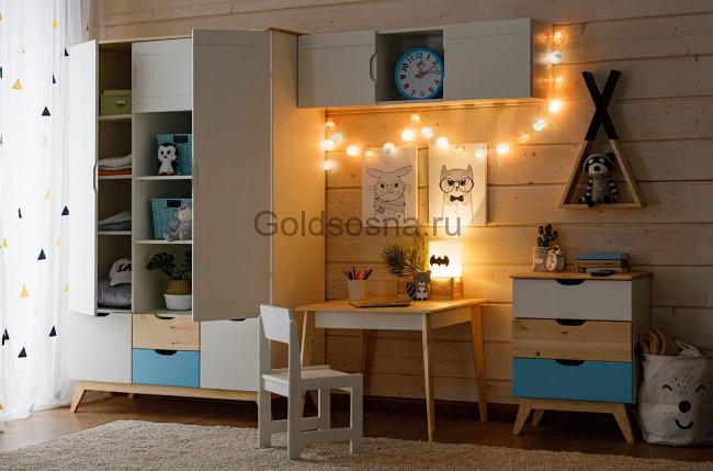 Шкаф 3-ств Тимберика Кидс №2 Шкаф 3-ств Тимберика Кидс №2