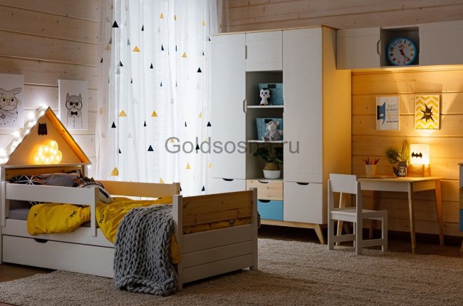 Шкаф 3-ств Тимберика Кидс №2 Шкаф 3-ств Тимберика Кидс №2