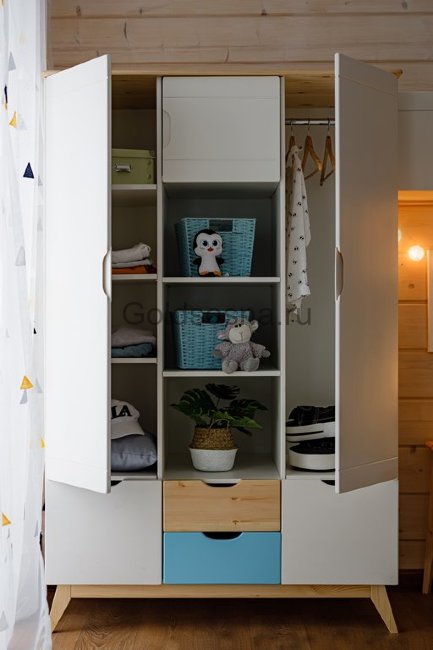 Шкаф 3-ств Тимберика Кидс №2 Шкаф 3-ств Тимберика Кидс №2