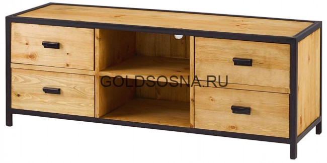 Тумба ТВ 4 ящика, 2 ниши Лофт Сити Тумба ТВ 4 ящика, 2 ниши Лофт Сити