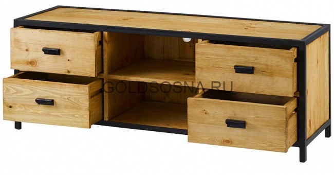 Тумба ТВ 4 ящика, 2 ниши Лофт Сити Тумба ТВ 4 ящика, 2 ниши Лофт Сити