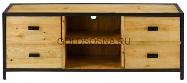 Тумба ТВ 4 ящика, 2 ниши Лофт Сити Тумба ТВ 4 ящика, 2 ниши Лофт Сити