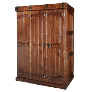 Шкаф платяной Добрыня 3-створчатый с элементами ковки Шкаф платяной Добрыня 3-створчатый с элементами ковки