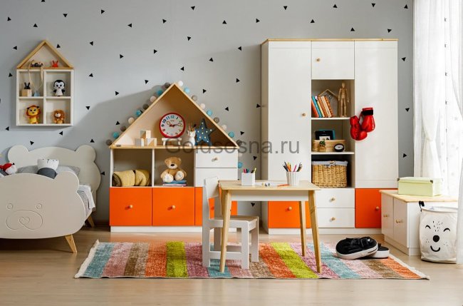 Шкаф 3-ств Тимберика Кидс №1 Шкаф 3-ств Тимберика Кидс №1