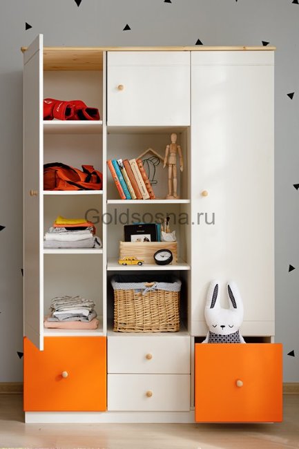Шкаф 3-ств Тимберика Кидс №1 Шкаф 3-ств Тимберика Кидс №1