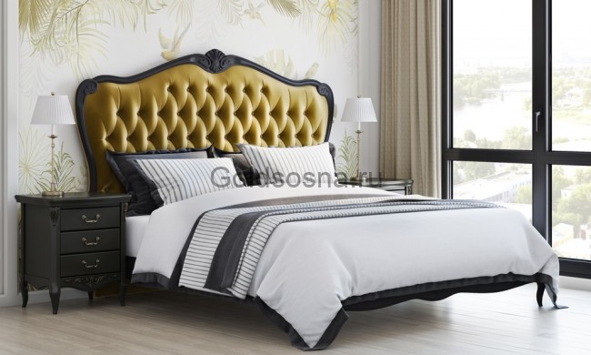 Кровать двуспальная Nocturne A528 с мягким изголовьем