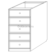 Тумба 30 (5 ящиков) Скайда 2 Тумба 30 (5 ящиков) Скайда 2