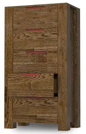 Комод 5 ящиков Riva цвет Графит