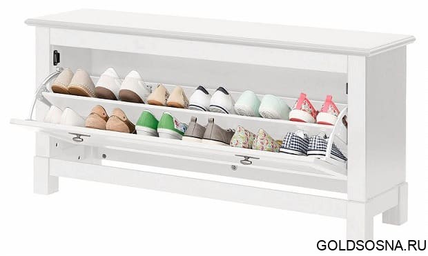 Тумба под обувь Рауна-01 (белый воск УКВ)