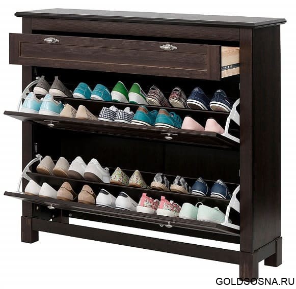 Тумба под обувь Рауна-21 (колониал) Тумба под обувь Рауна-21 (колониал)