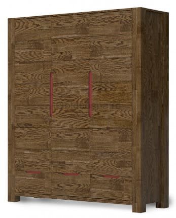 Шкаф 3-х дверный Riva цвет Графит