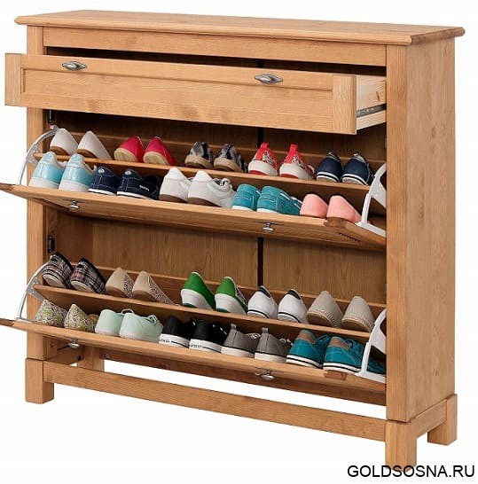 Тумба под обувь Рауна-21 (бейц/масло) Тумба под обувь Рауна-21 (бейц/масло)