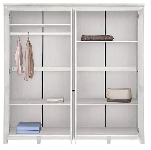 Шкаф для одежды Рауна 40 (белый воск УКВ) Шкаф для одежды Рауна 40 (белый воск УКВ)