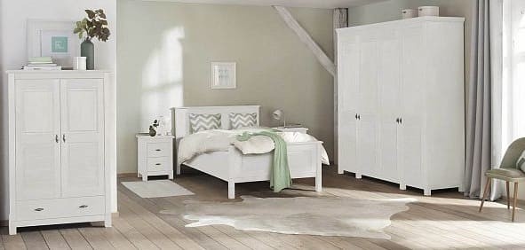 Шкаф для одежды Рауна 40 (белый воск УКВ) Шкаф для одежды Рауна 40 (белый воск УКВ)