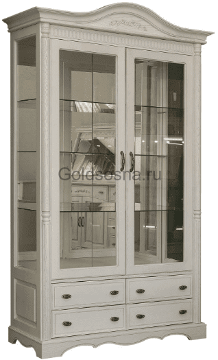 Шкаф с витриной 2д Паола 2114 БМ670 Шкаф с витриной 2д Паола 2114 БМ670