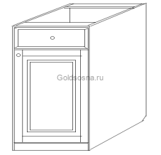 Тумба 50 (1 дверь + 1 ящик) Скайда 2 Тумба 50 (1 дверь + 1 ящик) Скайда 2