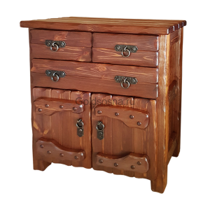 Комод Барин 3 (3 ящика+2 двери) с элементами ковки